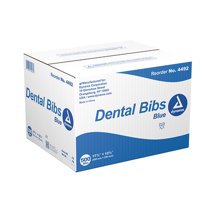 Dynarex: Blue Dental Bibs