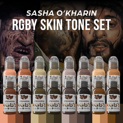 World Famous: SASHA O’KHARIN RGBY SKIN TONE SET OF 16 COLORS