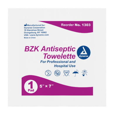 Dynarex: BZK Antiseptic Towelettes