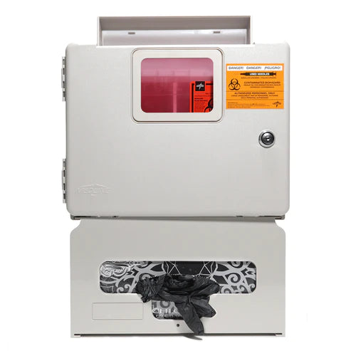 WALL MOUNT SHARPS SYSTEM W/GLOVE HOLDER