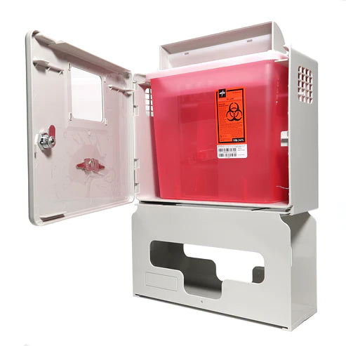 WALL MOUNT SHARPS SYSTEM W/GLOVE HOLDER