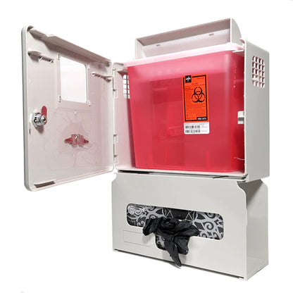 WALL MOUNT SHARPS SYSTEM W/GLOVE HOLDER