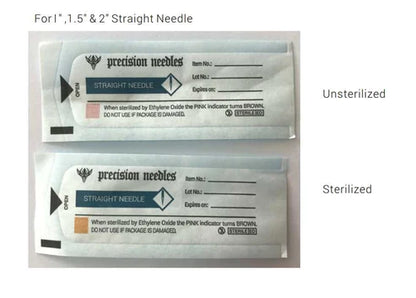 15g Sterilized 2" Body Piercing Needles 100 Count